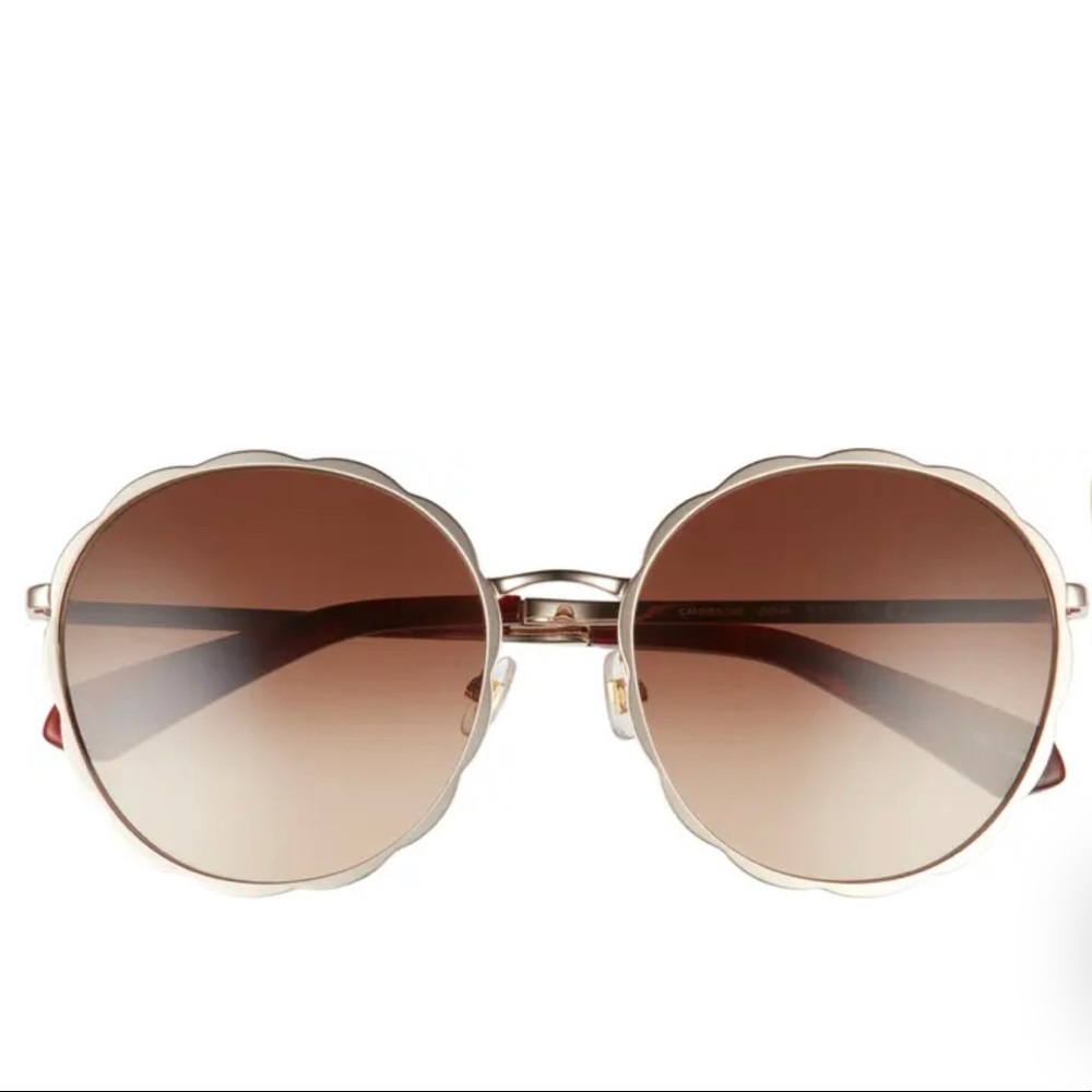 Kate Spade New York/ saturday cannes 57mm gradient
round sunglasses